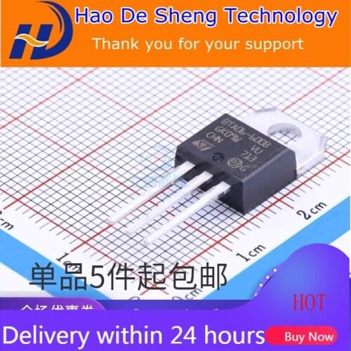 10PCS/LOT BTA06-600B BTA12-600BRG TO-220 New Original In Stock
