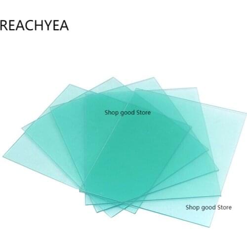 10Pcs/lot Welding Mask Filter Light Weight Helmet Portabe PC Solar Anti-splash Plastic Protective Plate Auto Darkening