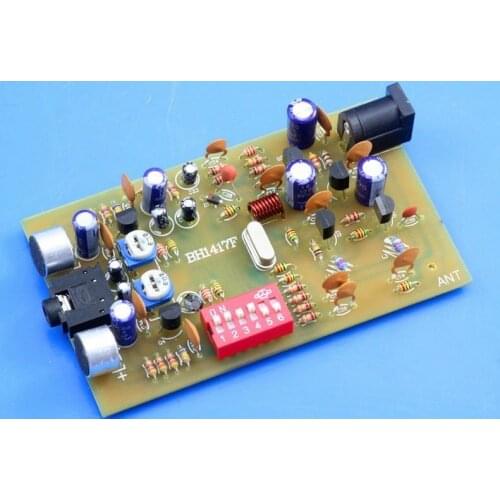 12V Digital Radio Station 0.1W PLL Stereo FM Dual Transmitter BH1417F Kits