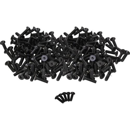 CNBTR 200pcs Fastener Steel Bolts Hex Socket Screws M3 Length 12mm Mold Parts
