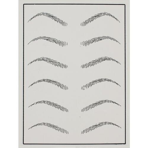 5pcs Eyebrow Liner Practice Skin Permanent Makeup Eyebrows Lips Tattoo Training Skins