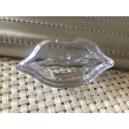 5G Clear Empty Lip Shape Lip Rouge Refillable Container Beauty Cosmetic Lipstick/Lip Balm Sub Pot,Eyeshadow Powder/Blusher Case