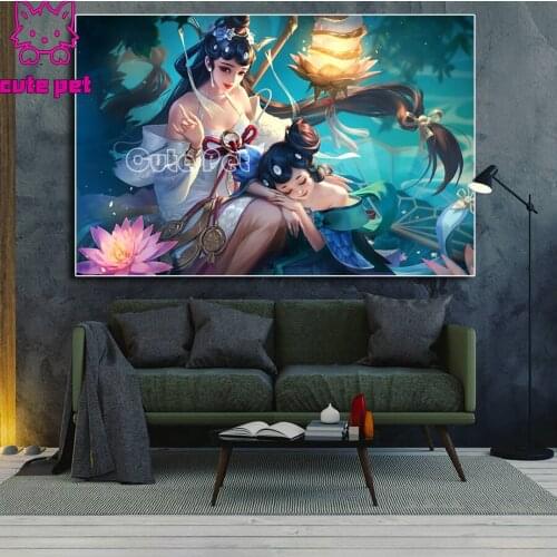 Diy Diamond Painting Oriental classical fantasy woman 5D diamond mosaic full square drill embroidery cross stitch picture decor