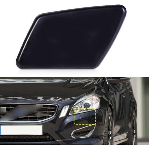 Car 39991798 1pc Front Left Bumper Headlight Washer Jet Nozzle Cover Cap Fit for Volvo S40 V50 2005 2006 2007 Accessories