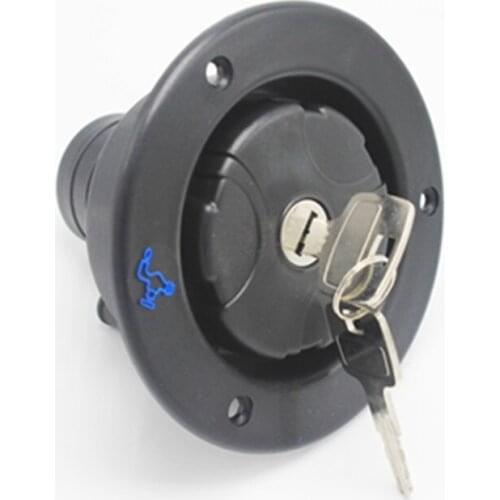 Car Round Gravity Water Inlet Fill Dish Hatch Lock for RV Trailer Camper Vehicle Repair Replacement Part Auto RV Accessories