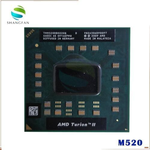 AMD Turion II Dual-Core Mobile M520 2.3 GHz Dual-Core Dual-Thread CPU Processor TMM520DBO22GQ Socket S1
