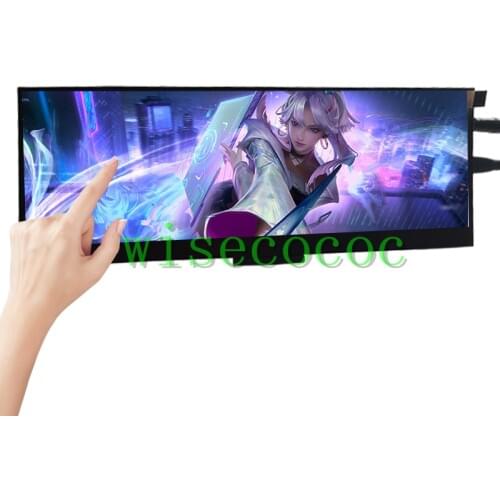 14 inch 4K 3840*1100 LCD Capacitive Touch Long Strip MIPI Second Monitor Case Display Sub Display Case