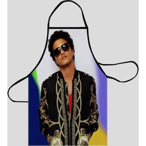 Bruno Mars Aprons For Women/Men Oxford Fabric Cleaning Pinafore Home Cooking Accessories Apron 50X75cm68X95cm