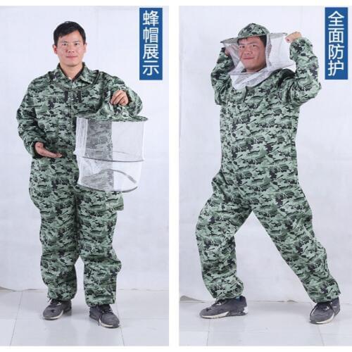 Anti bee suit whole set thickened special breathable bee protective clothing bees and beekeeping suit Organic Cotton