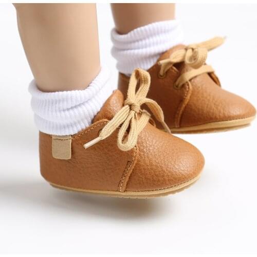 Hot Baby Shoes New Autumn/Spring Newborn Boys Girls Toddler Shoes PU Leather Baby Moccasins Casual Sneakers 0-18M