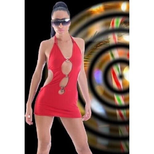 Terry Pau Tp1961381 Metal Embellished Mini Dress