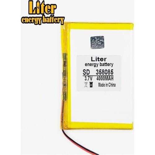 358085 3.7 V 4000 mah tablet general polymer lithium battery GPS,mp3,mp4,cell phone,speaker