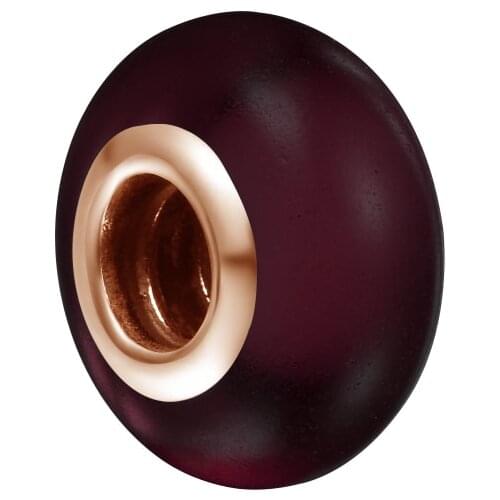 Fits Pandora Bracelet 925 Sterling Silver Matte Purple Murano Glass Charms Beads DIY Jewelry Making Gift Bijoux Femme 2021 New