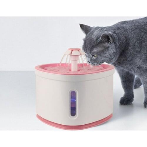 2L Led Dog Pet Drinker Automatic Electric USB Mute Cat Fountain Drinking Water Dispenser