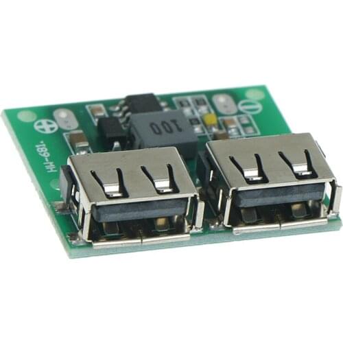 9V 12V 24V To 5V DC-DC Step Down Charger Power Module Dual USB Output Buck Voltage Board 3A Car Charge Charging Regulator 6-26V