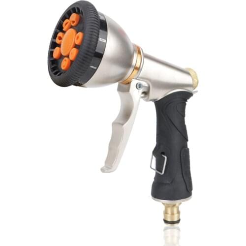 Garden Watering Sprinkle Adjustable High-Pressure Rotary Water Spray Gun Irrigation Tool Car Washer