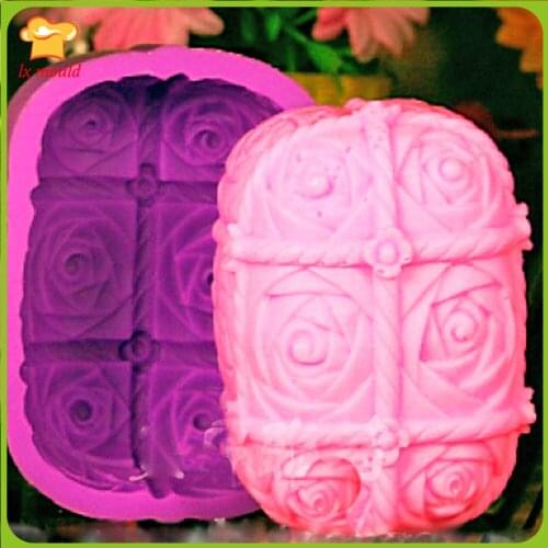 Rosebud Silicone Mould Manual DIY Aromatherapy Gypsum Candle Soap Silicone Molds Baking Tools