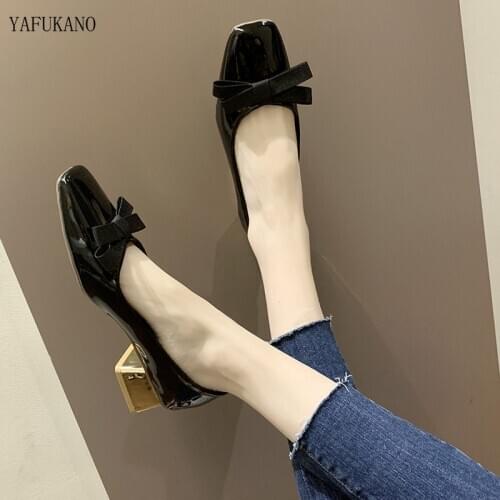 Fashion Low Heels Red Women Elegant Ballerinas Shoes For Women Slip On Loafers Ladies Shoes For Women Black Shoes