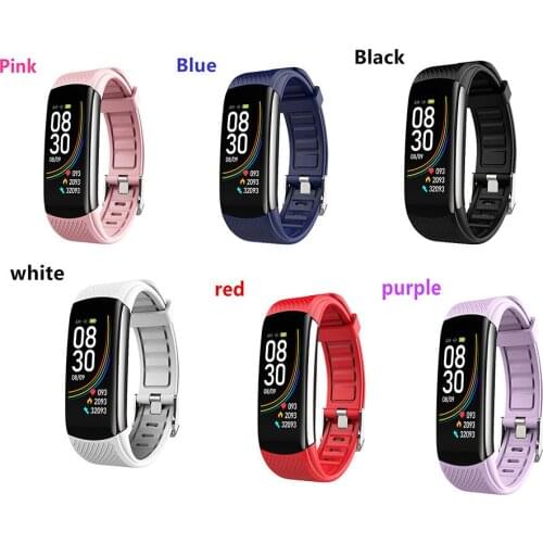 Smart Watch Bluetooth Bracelet Temperature Measure ECG Heart Rate Blood Pressure Sleep Exercise sensitive response