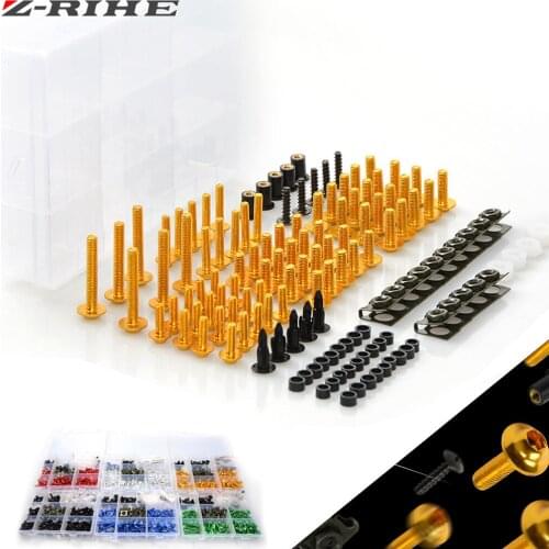 Motorcy Accessorie CNC universal Fairing Bolt Screw Fastener for Honda CBR 600 F2 F3 yamaha Tmax 500 Tmax 530 RC 125 200