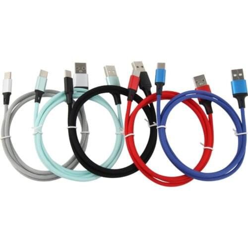 1M Micro USB Type C 8Pin Charge Cable Fast Charging Sync Data Cord For iPhone Samsung Huawei Xiaomi Mobile Phone Charger Wire