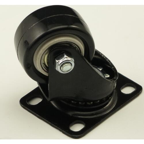 4PCS Garden cart Cabinet Black Office Chair Swivel Rubber Casters Industrial Universal Brake Wheels 1.5inch 2inch 2.5inch