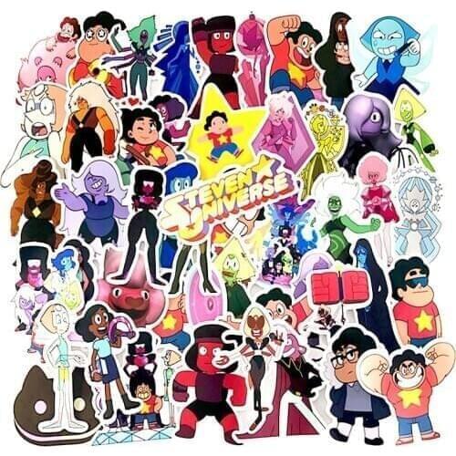 50pcs Steven Universe Pvc Waterproof Cartoon For scrapbooking album Luggage Phone Skateboard Wall Guitar Stickers