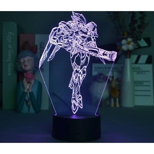 Acrylic 3D Decorative LED Night Lights Game Lamp Table Overwatch Teenager Friends Birthday Holiday Gift Gaming Room Decoration