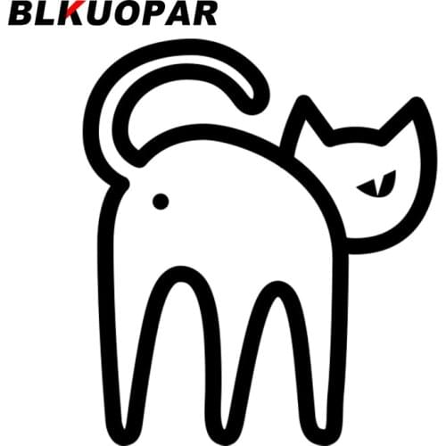BLKUOPAR for Cat Ass Car Stickers Waterproof Fashionable Creative Decals Scratch-Proof Refrigerator Helmet Decor Car Goods