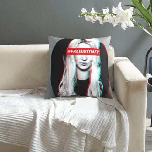 Free Britney pattern print Cushion Cover Decorative Pillowcase Chair Seat Square Car Pillow Cover Home Living Textile