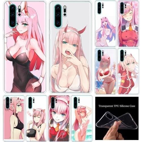 Zero Two Darling in the FranXX Anime Soft Silicone Phone Case For Huawei Honor 10 9 20 Lite Y5 Y6 Y7 Y9 2019 9X 8X 8S 8A 7X 7A P