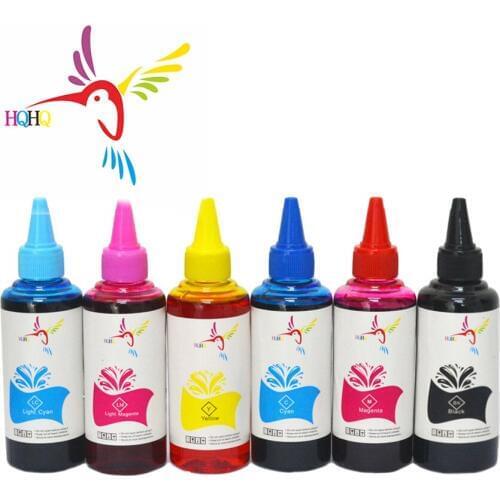 HQHQ Heat Transfer Sublimation Ink For EPSON Inkjet Printer 6 colorx100ml Water Based Ink