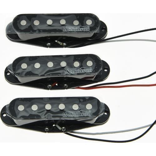 Quality Wilkinson Lic Vintage Voice Single Coil Pickups for ST Black