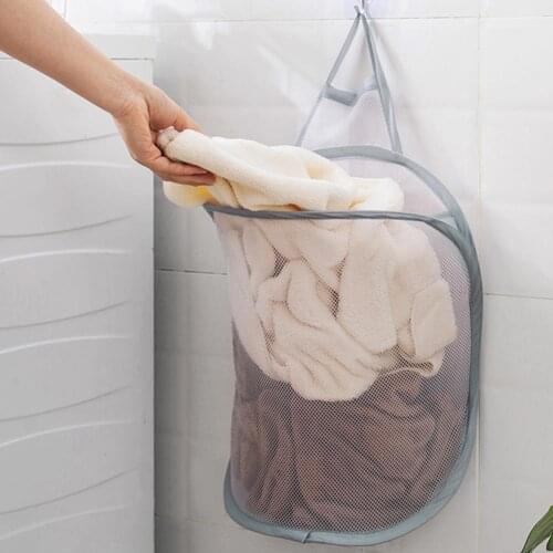 Storage Basket Contracted Design Sturdy Polyester Foldable Storage Basket for Living Room Organization Baskets