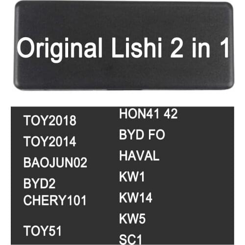 Lishi 2 IN 1 TOY2018 TOY2014 BAOJUN02 BYD2 CHERY101 TOY51 HON41/42 BYD FO HAVAL KW1 KW14 KW5 SC1 Pick and Decoder