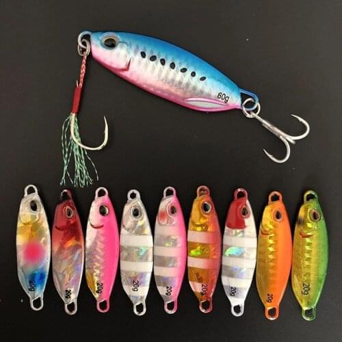 10Pcs/Lot Metal Jig Lure 15g 20g 25g 30g 40g 60g DUO Drag Fishing Lure Slow Jigging Cast Jigs Fishing Bait Bass Tuna Jig Pesca