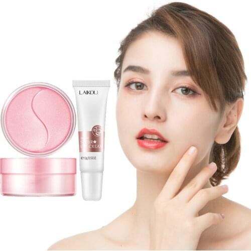 Sakura Moisturizing Eye Care Set Anti-Aging Wrinkle Eye Mask Firming Skin Eye Cream Beauty Product For Eye Skin Care