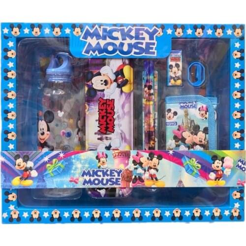 8-piece Disney stationery set with cartoon water bottle stationery box writing set spree school supplies gift
