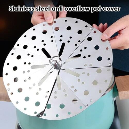 Stainless Steel Lotus Steaming Tray Multi-Function Changeable Fruit Tray Retractable Folding Magic Steamer Tray Steaming Rack