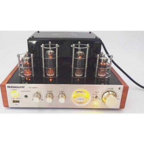 Nobsound MS-10D MKII Hifi 2.0 Vaccum Tube Amplifier USB/Bluetooth Home Audio Amplifier 25W*2 220v amplificador bluetooth amp