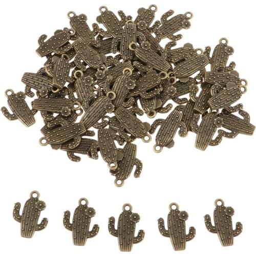 50 PCS Charm Pendant DIY Jewelry Making Findings Vintage Accessory Handcraft Pendants