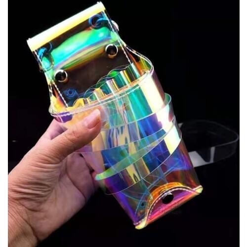 Hot Transparent Scissors Bags Hairdressing Barber Pouch Clips Comb Case Hair Stylist Bags Hair Scissor Holster Salon Waist bag