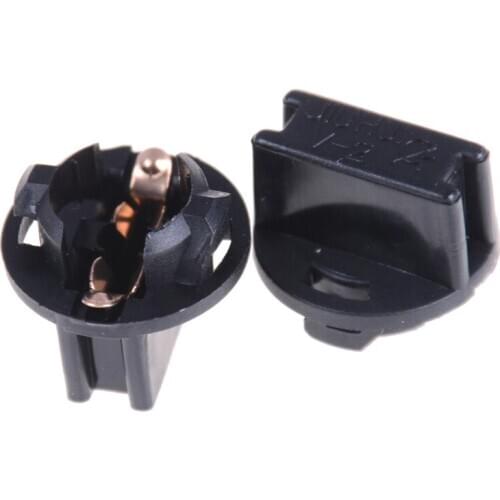 10PCS T10 Socket Dashboard Instrument Panel Socket T10 W5W 168 192 194 Twist Lock Wedge Bases Lamp Dash Bulb Plug