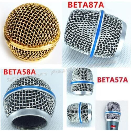 3PCS New Replacement Microphone Ball Head Mesh Microphone Grille for Shure Sm58 Beta58 A Beta87 A Beta57 A Wireless Mics