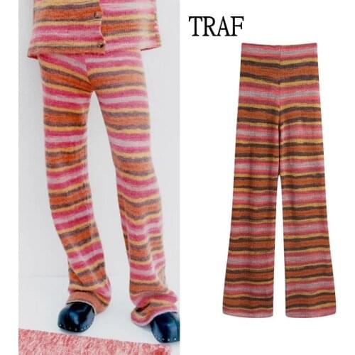 Женские трикотажные брюки TRAF China At AliExpress