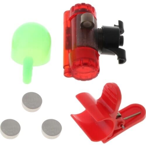 Outdoor Night Fishing Accessory Luminous Alarm LED Light Rod Tip Fish Indicator B36F