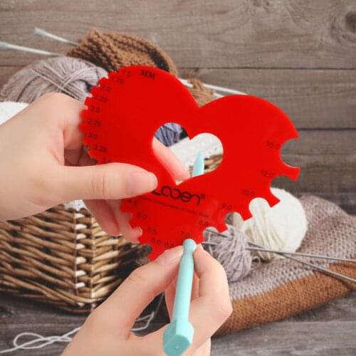 Knitting Tool Sweater Needle Durable Flexible Measuring Ruler Plastic Sweater Ruler Measure Knitting Needles Sewing Accessories