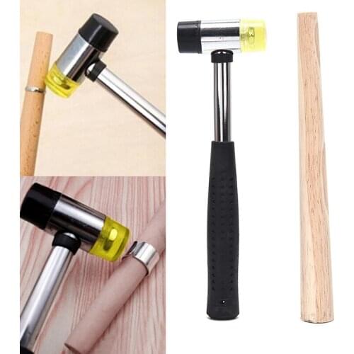 Jewelers Rubber Hammer Mallet with Wood Ring Mandrel Sizer Sizing Adjuster Repair Tools Jewelry Making Kit