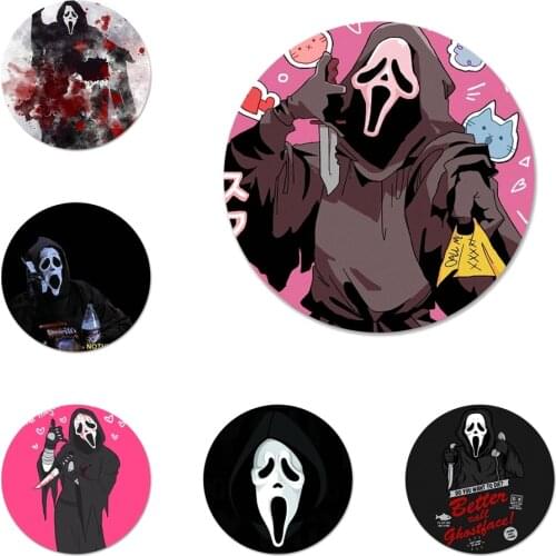 Ghostface Scream Badge Brooch Pin Accessories For Clothes Backpack Decoration gift