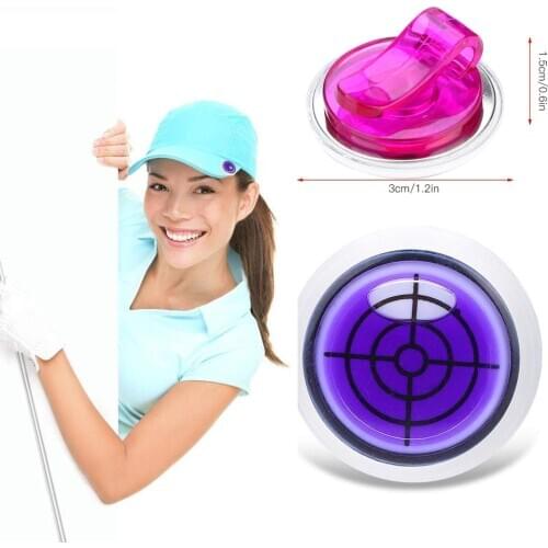 1pc Useful Golf Slope Putting Level Reading Hat Clip Outdoor Sports Colorful Useful High quality golf marker Golf accessories